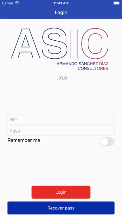 ASIC App Screenshots