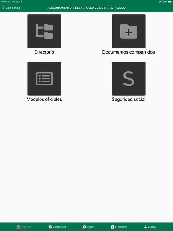 Screenshot di Gabinet iPad 