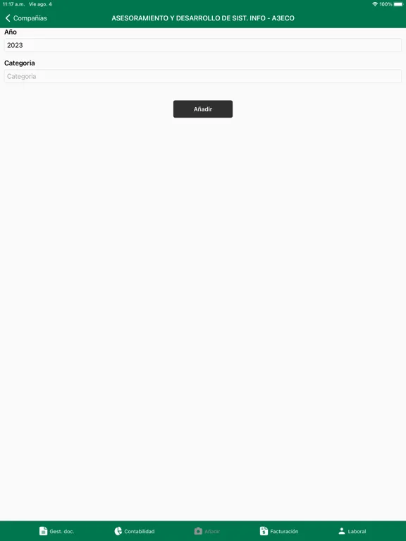 Screenshot di Gabinet iPad 