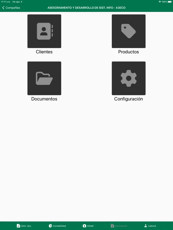 Screenshot di Gabinet iPad 