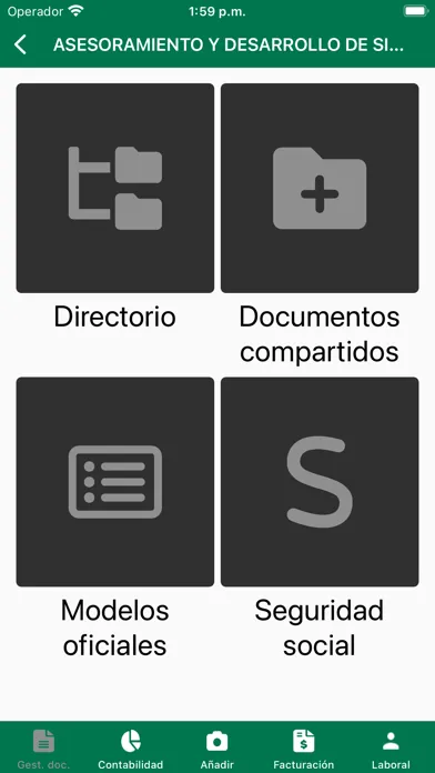 Screenshot di Gabinet