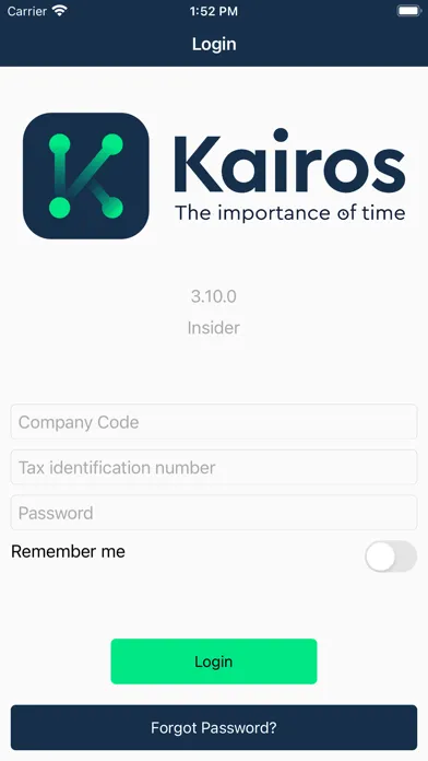 Tangkapan layar Kairos HR