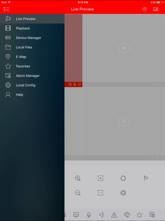 Tangkapan skrin iCMOB-HD iPad 
