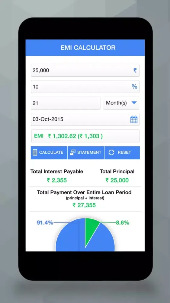 EasylifeEMI Calculator स्क्रीनशॉट