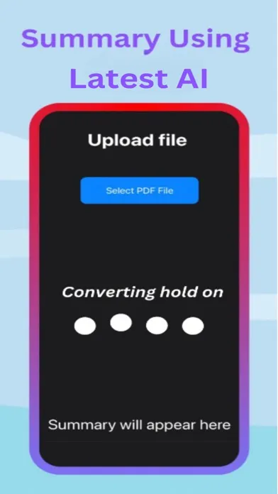 PDF Summarizer Screenshots