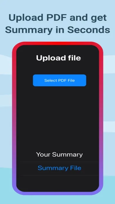 PDF Summarizer Screenshots