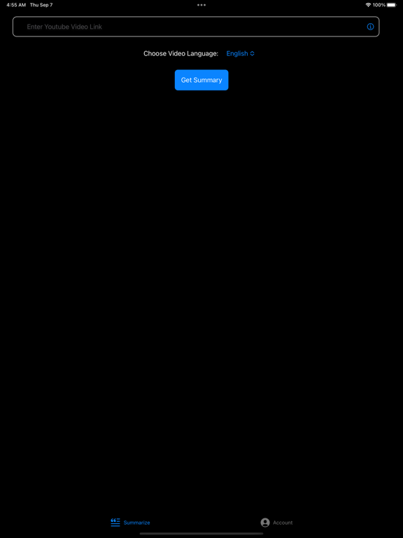 Video Summarizer for Youtube iPad  سکرین شاٹس