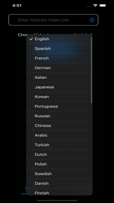 Video Summarizer for Youtube سکرین شاٹس