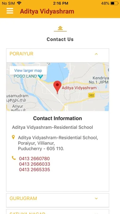 Aditya Vidyashram سکرین شاٹس