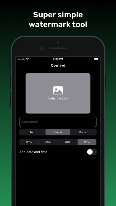 Screenshot di Overlayd: Add Watermark