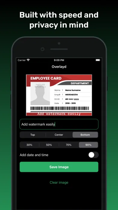 Screenshot di Overlayd: Add Watermark