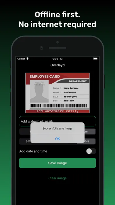 Screenshot di Overlayd: Add Watermark