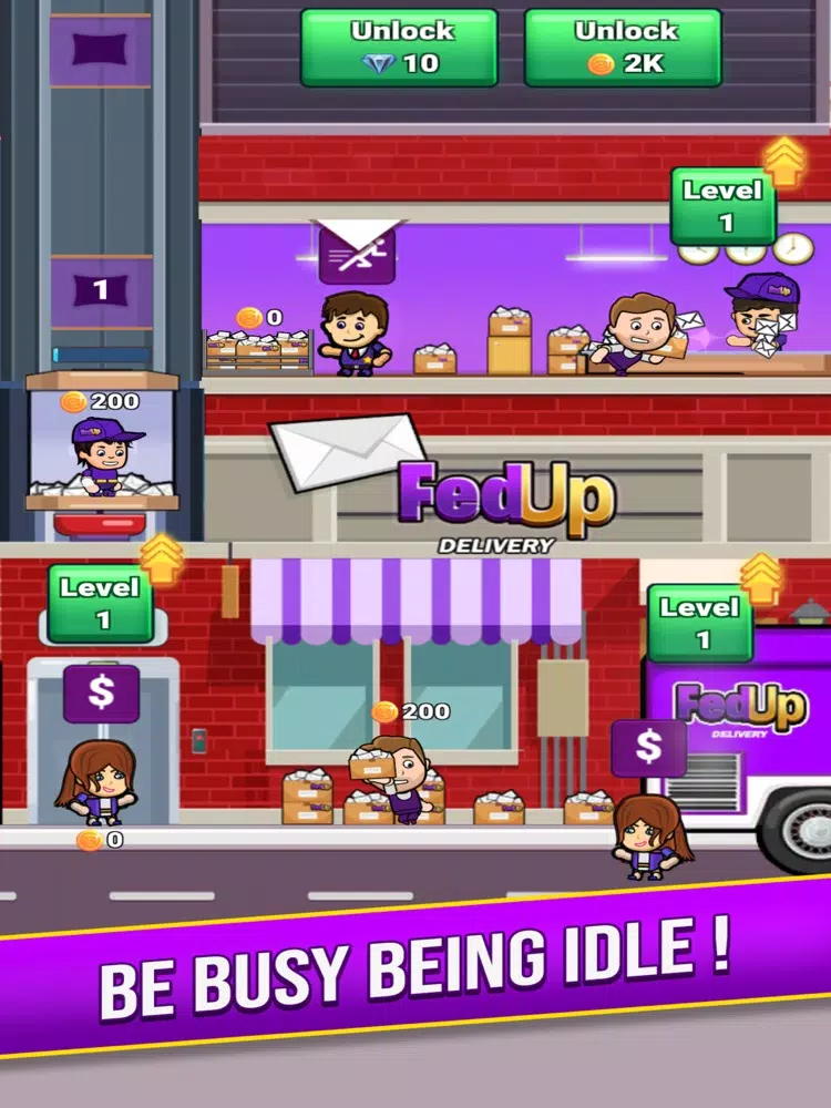 FedUp Delivery Idle Tycoon iPad 應用截圖