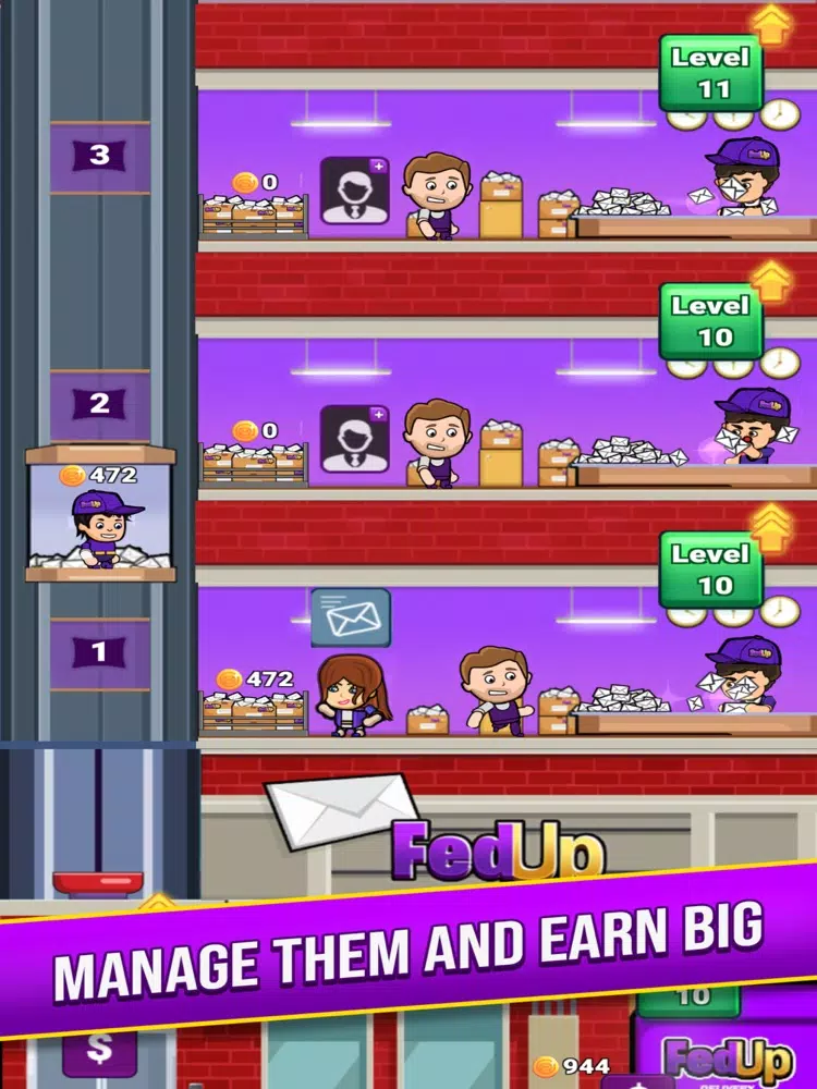 FedUp Delivery Idle Tycoon iPad 應用截圖