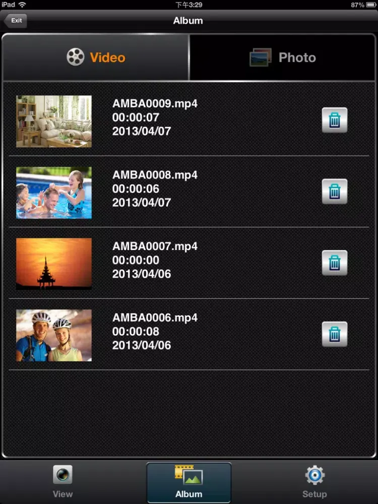 Capturas de pantalla de ADIXXION sync. iPad 