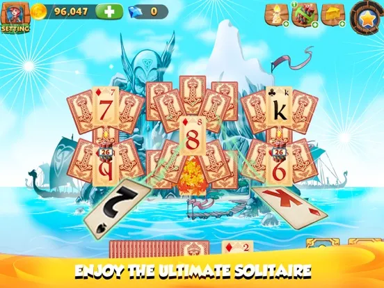 Captures d'écran de Solitaire Tripeaks Lost Worlds iPad 