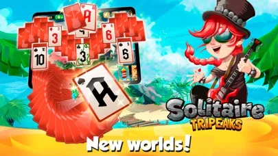 Captures d'écran de Solitaire Tripeaks Lost Worlds