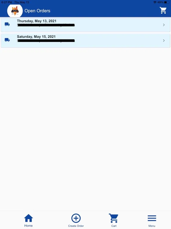 Alpha Baking eCommerce iPad Screenshots