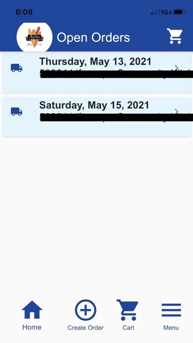 Alpha Baking eCommerce Screenshots