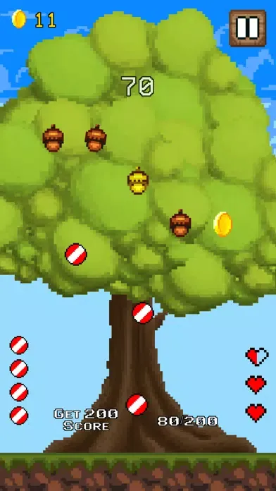 Tangkapan layar Acorn Panic