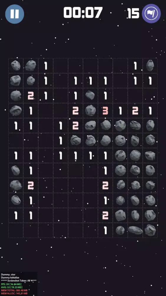 Starsweeper - Adknown Games স্ক্রিনশট