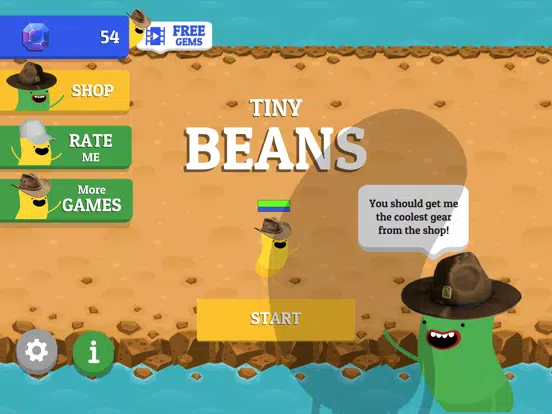 Capturas de tela do Tiny Beans iPad 