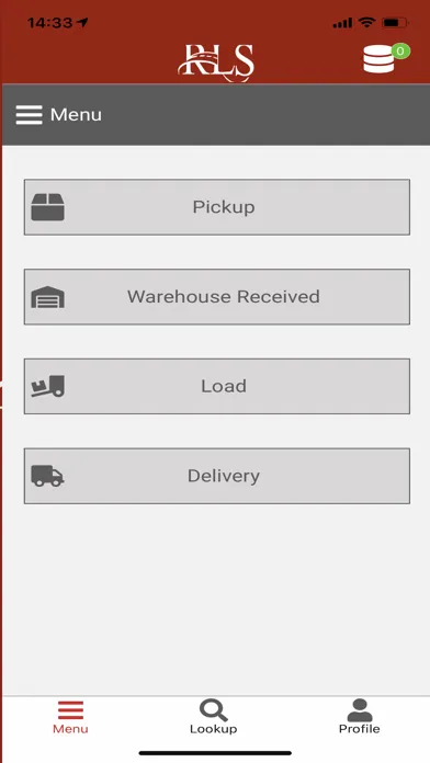 Ảnh chụp màn hình của RLS Mobile