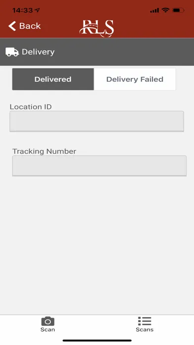 Ảnh chụp màn hình của RLS Mobile