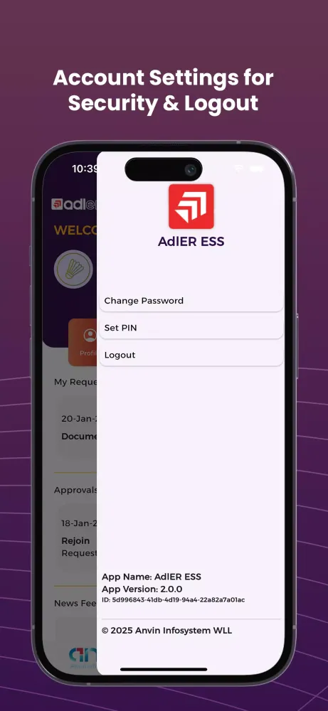 Screenshot di AdlER ESS