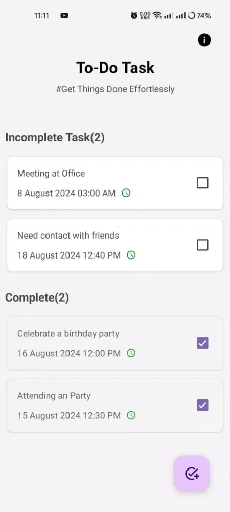 To-Do Task Screenshots