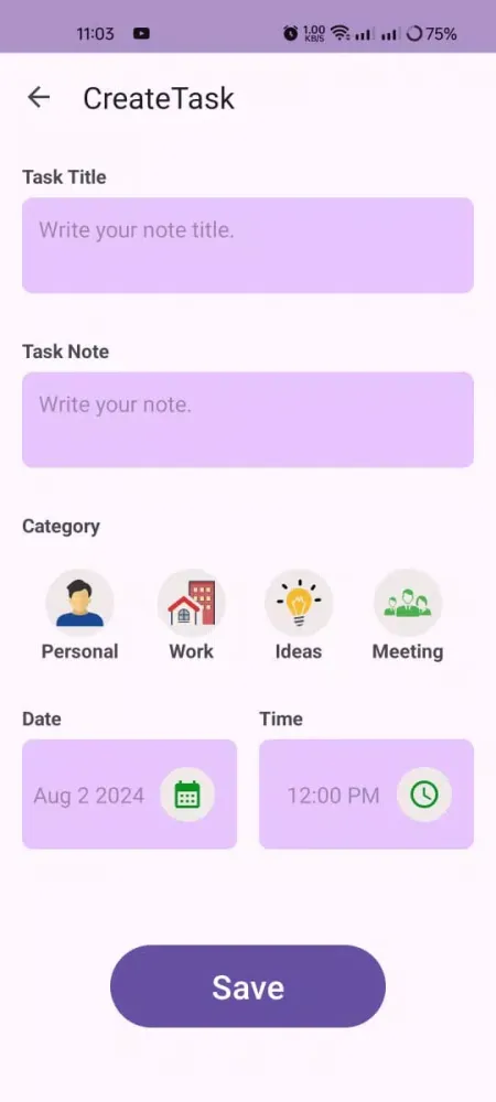 To-Do Task Screenshots