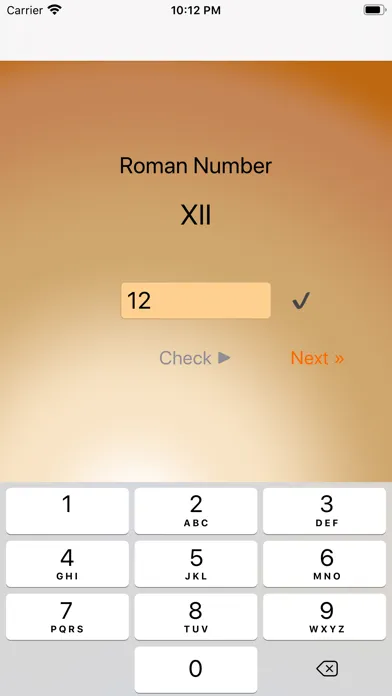 ภาพหน้าจอของ Üben - Roman Numbers