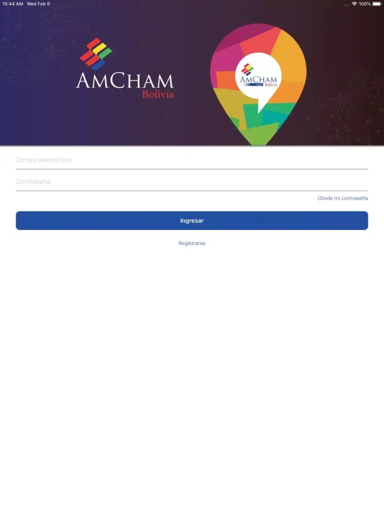 Скриншоты AmCham Bolivia iPad 