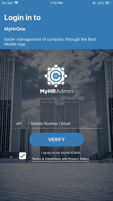 Zrzuty ekranu MyHR Admin