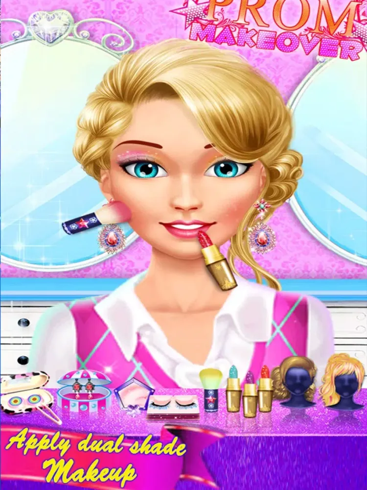ภาพหน้าจอของ Prom Makeover Salon iPad 