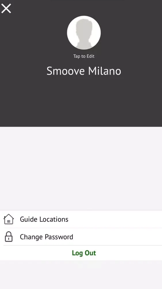 Tangkapan layar Smoove Admin Milan