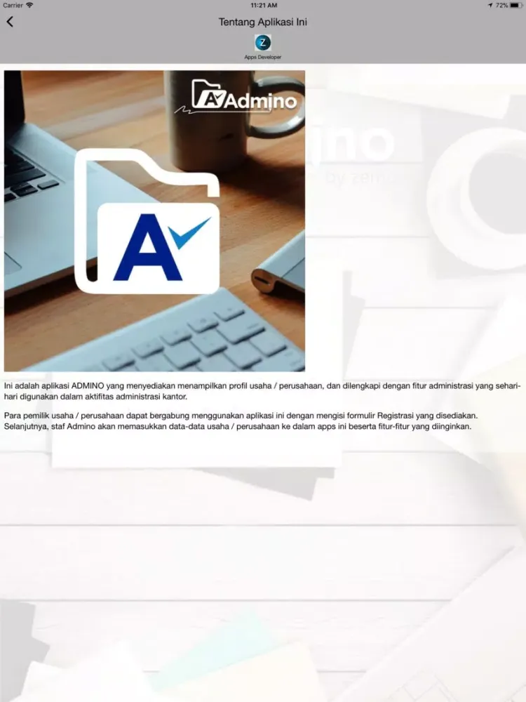 ADMINO app iPad  স্ক্রিনশট