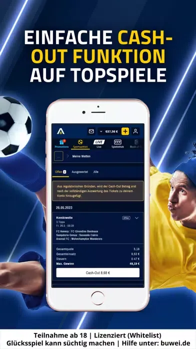 AdmiralBet: Live Sportwetten Ekran Görüntüleri