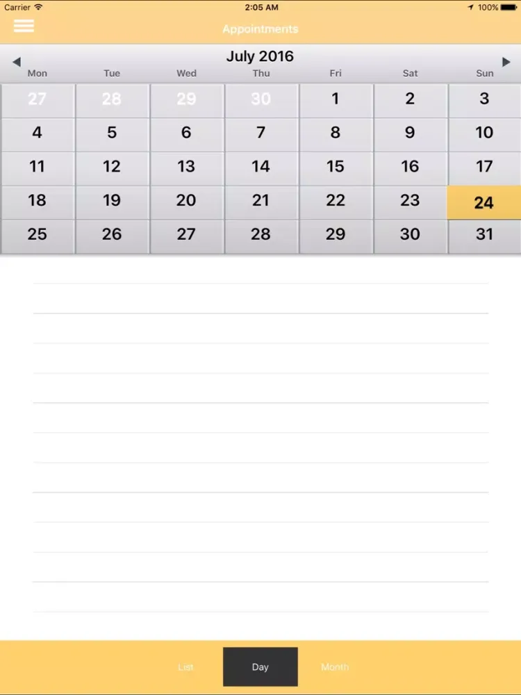 Tangkapan layar Zenith Achievers iPad 
