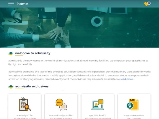 Admissify iPad  Screenshots