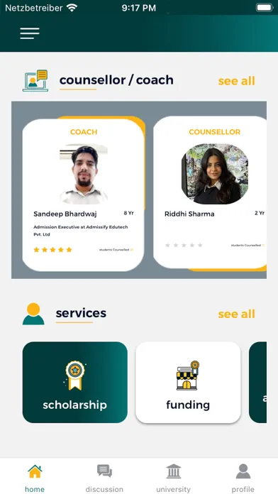 Admissify Screenshots