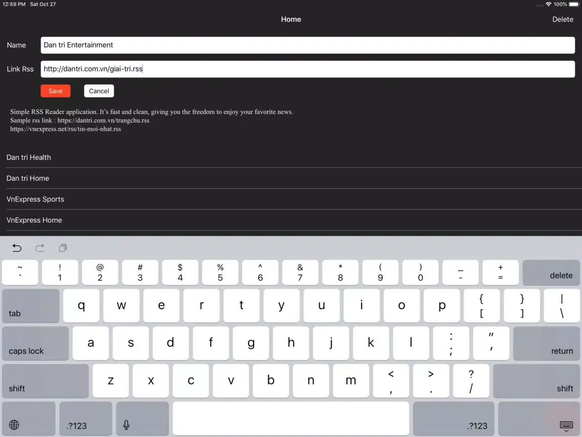 Скриншоты RssNow Hong Kong Media News iPad 