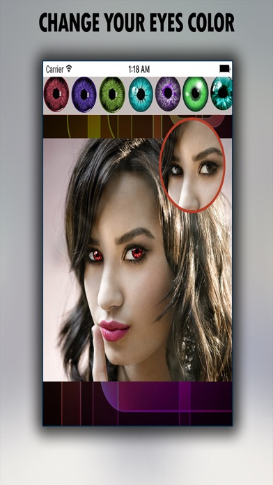 Tangkapan skrin Eye Color Photo Editor - Colorful Pupil Effects and Eyes