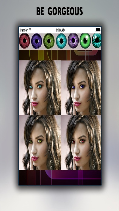 Tangkapan skrin Eye Color Photo Editor - Colorful Pupil Effects and Eyes