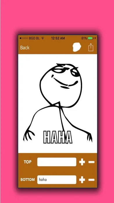 Screenshot di Meme Maker Own- Generate Funny Memes With your Own Pic