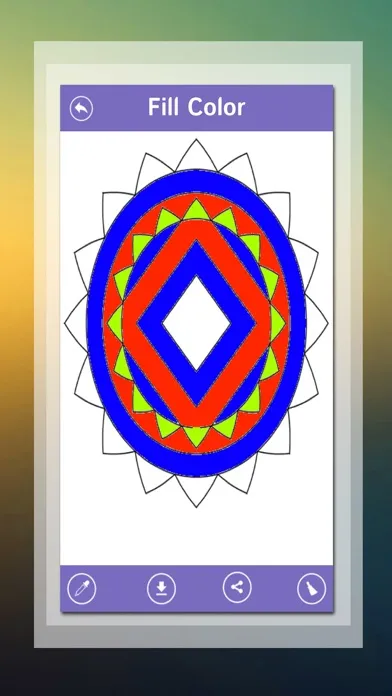 Adults Color Book - Dream Mandala Art Page سکرین شاٹس
