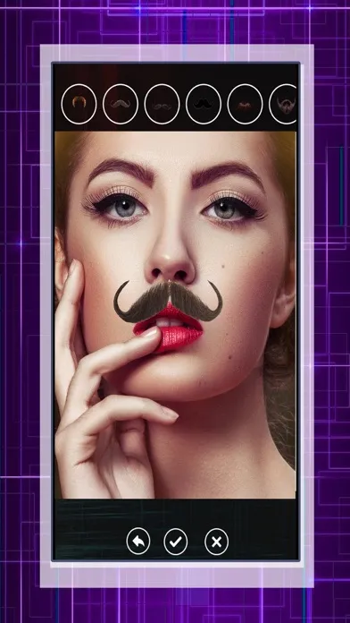 Face Changer With Beard & Mustache-Facial Makeover स्क्रीनशॉट