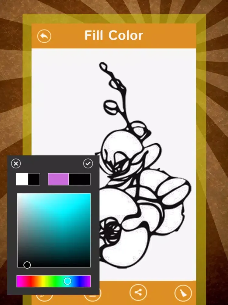 Tangkapan layar Beautiful Flower Color Book And Painting Pages iPad 