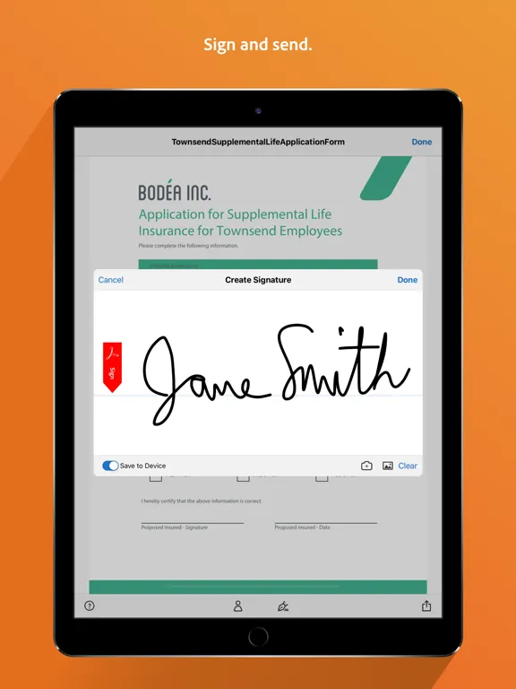 Adobe Fill & Sign－Form Filler iPad  Screenshots