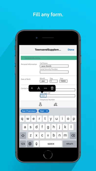 Adobe Fill & Sign－Form Filler Screenshots